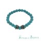 Bracelet couronne en pierre turquoise